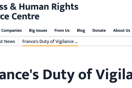 France duty of vigilance law